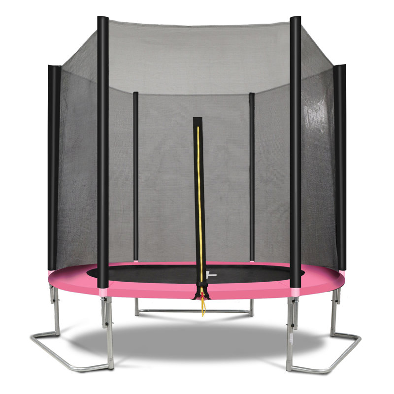 YC 8FT Trampoline Outer Net-Pink And Black
