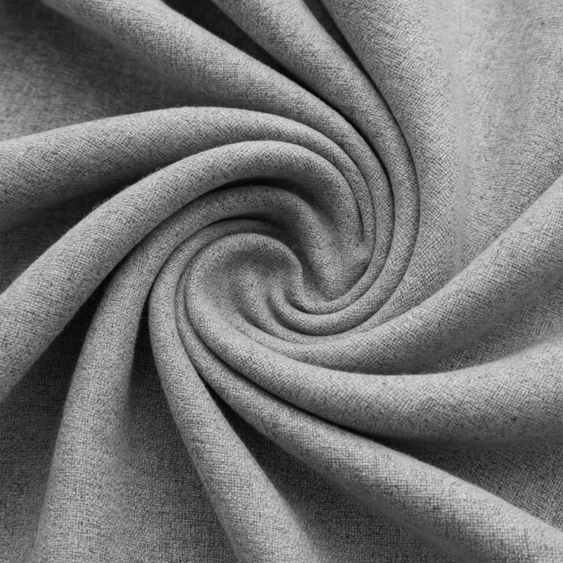 Luxury 100% Linen Blackout Curtain Panels – Thermal Insulated Eyelet Grommet Room Darkening Drapes for Bedroom & Living Room (Set of 2)