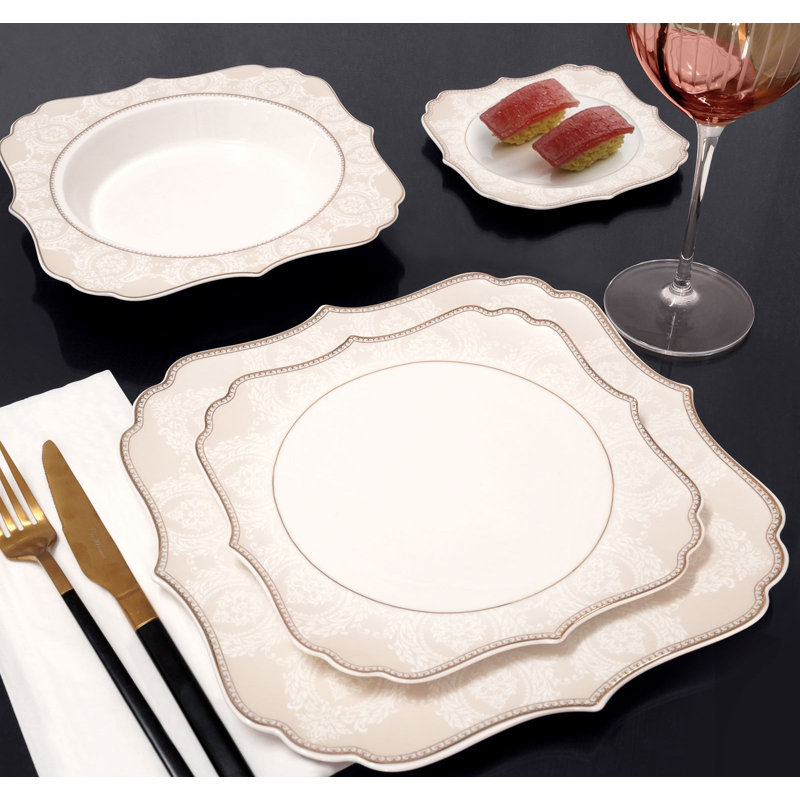 Service de table 18 pièces, service pour 6 Studio Bone China