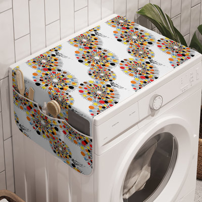 East Urban Home Abstract Geometry Washing Machine Organizer Pack of 2 47" x 18.5"