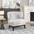 Garcon 30.5" Modern & Contemporary Accent Chair with Boucle Fabric Upholstery, Nailhead Trim, Foam over Pocket Coils