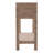 Abrams Mahogany & Gold Console Table-1208894443