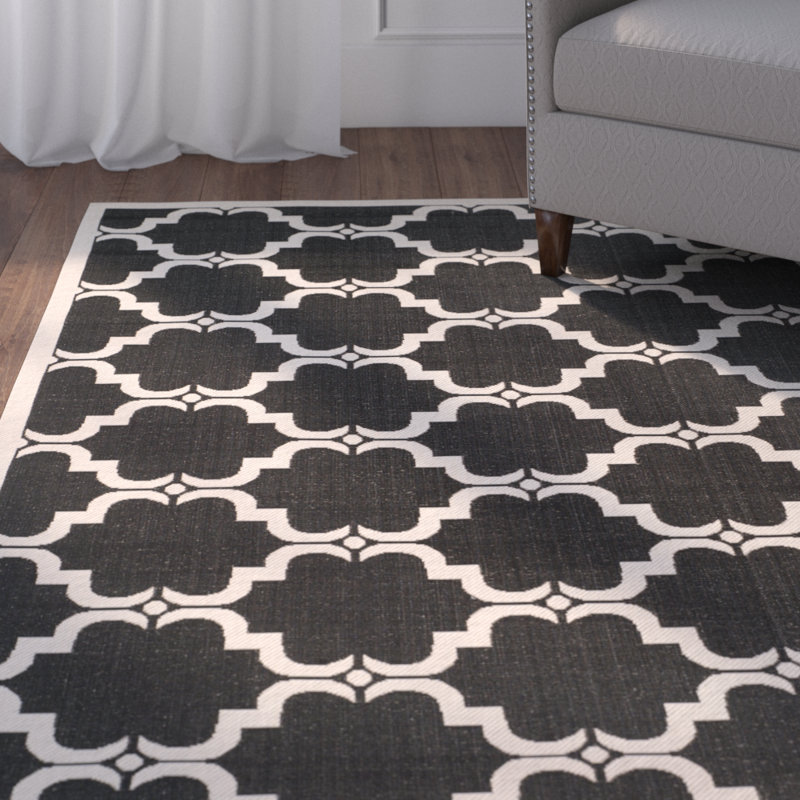 Herefordshire Performance Geometric Indoor/Outdoor Area Rug, Rectangle 6'7" x 9'6"