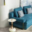 Petite table d'appoint ronde pour petits espaces, table basse, petite table basse de salon, table de bout blanche