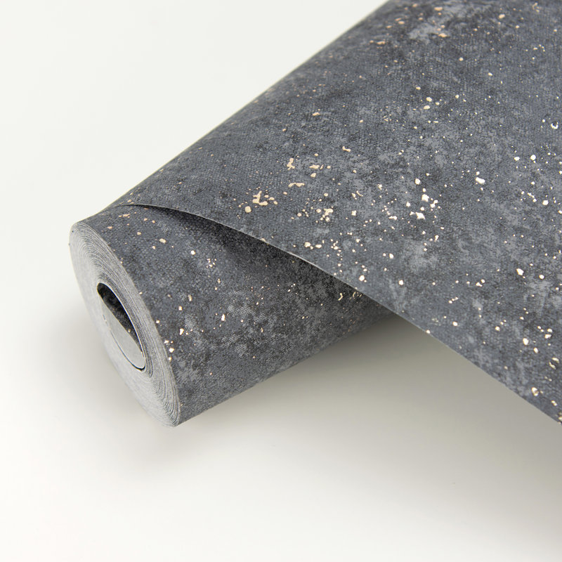 Rouleau de papier peint L 33 pi x l 27,5 po Saihou Speckle, Anthracite