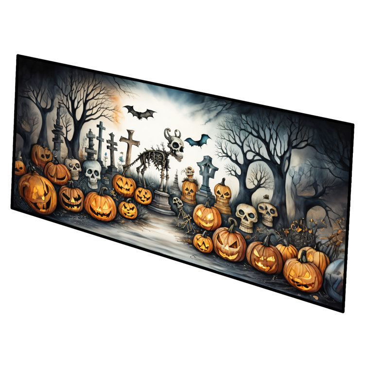 The Holiday Aisle® Jamelvin Non-Slip Halloween Outdoor Doormat | Wayfair