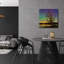  'Tree Under Aurora Borealis' by Epic Portfolio Acrylic Glass Wall Art, 24" x 24"-1001145470