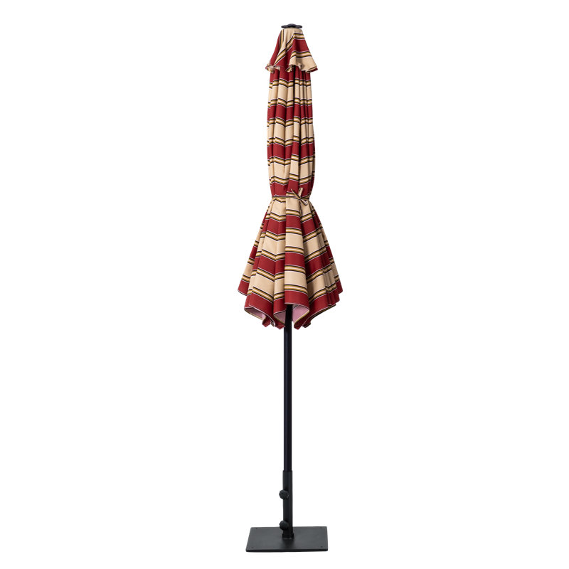 Parasol de marché 9 pi Monoceros, Rouge / crème