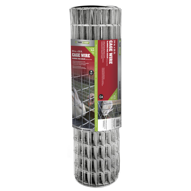 Clôture métallique soudée, Argent, H 2 pi x l 25 pi