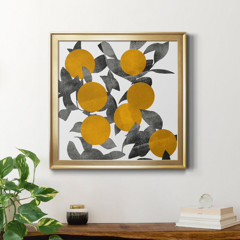 Shadow Branch I-Premium, reproduction d'art encadrée - prête à être accrochée, H 34,5 po x l 34,5 po x P 1,5 po, Pas de tapis