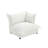 Plush Beige Upholstered Chenille Accent Chair with Oversized Cloud Cushions-1521987945