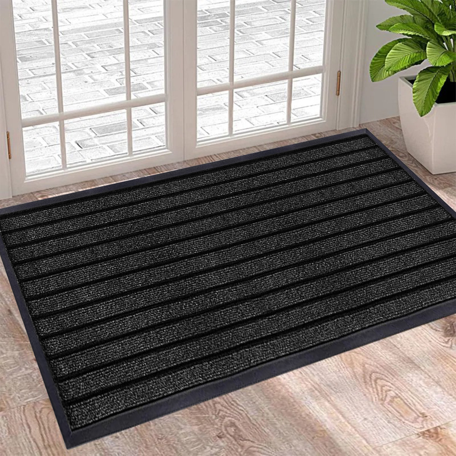 17 Stories Hullfish Non-Slip Indoor Outdoor Door Mat Reviews