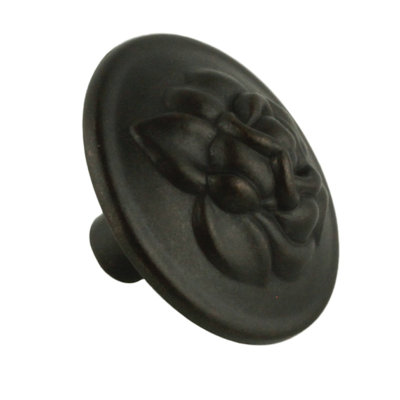 (5 Pack) 1-1/4 inch Old Rose Design Knob