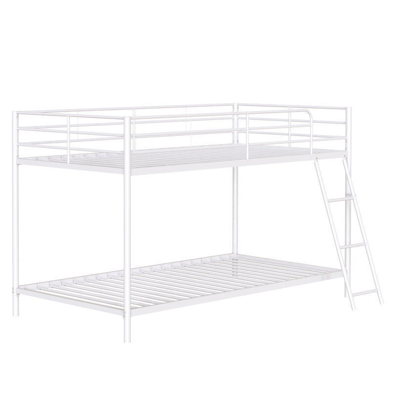 Ahmad Kids Twin Over Twin Bunk Bed, White