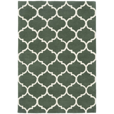 Reina Geometric Wool Hand Woven Area Rug