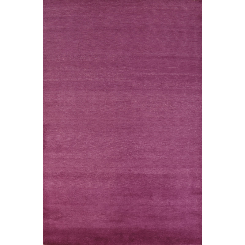 Tapis persan mauve Gabbeh 6 x 9