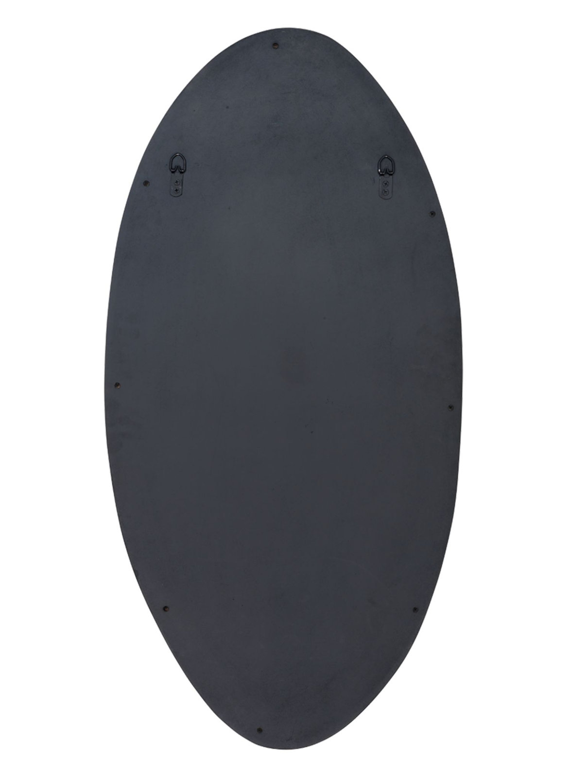 Wood Oval Wall Mirror