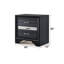 Chic Black Finish Nightstand With Two Functional Internal Storage Drawers And A Jewellery Area Smooth-Gliding Convenient Box