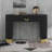 Modern Console Table With Vertical Ribbed Design, Compact Storage With Functional Drawer