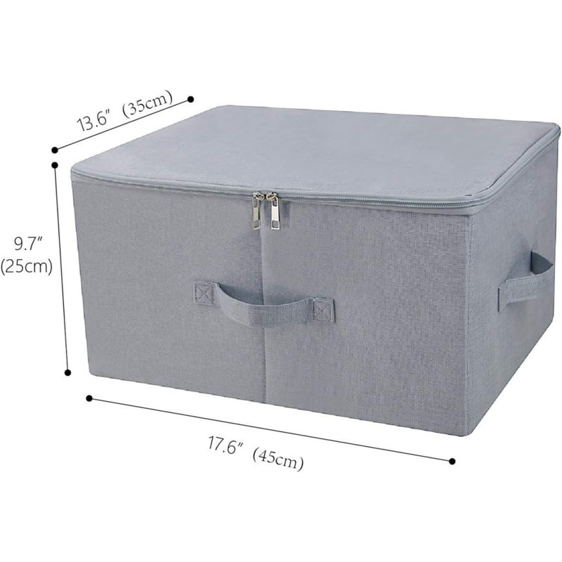 Brayden Studio Bin, Light Grey