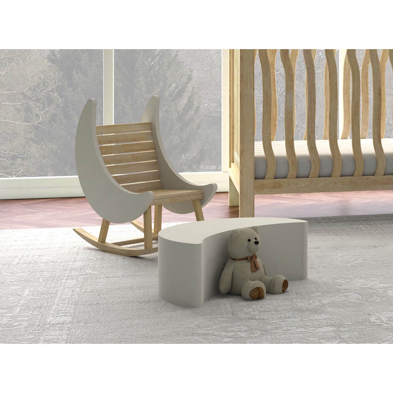 Moon Kids 10.5 in. H Rocking Chair, natural/white