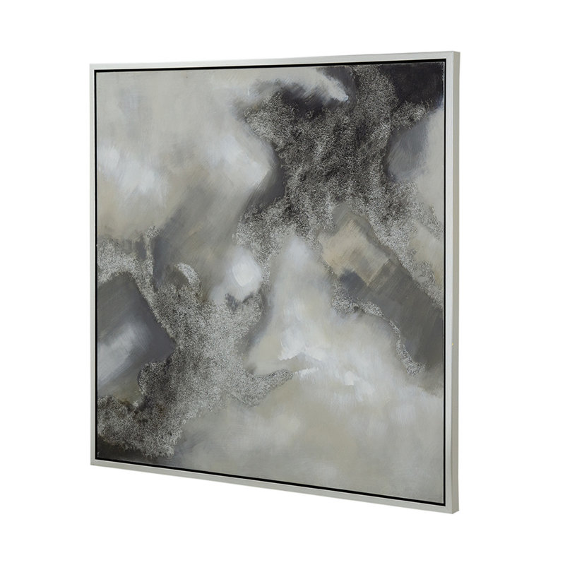 «Stormy Skies», peinture sur toile encadrée