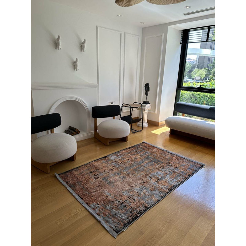 Tapis Nashayla avec envers antidérapant, Rectangle 5 pi 3 po x 7 pi 3 po
