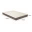 Matelas blanc en mousse matelassée 7 po Qana