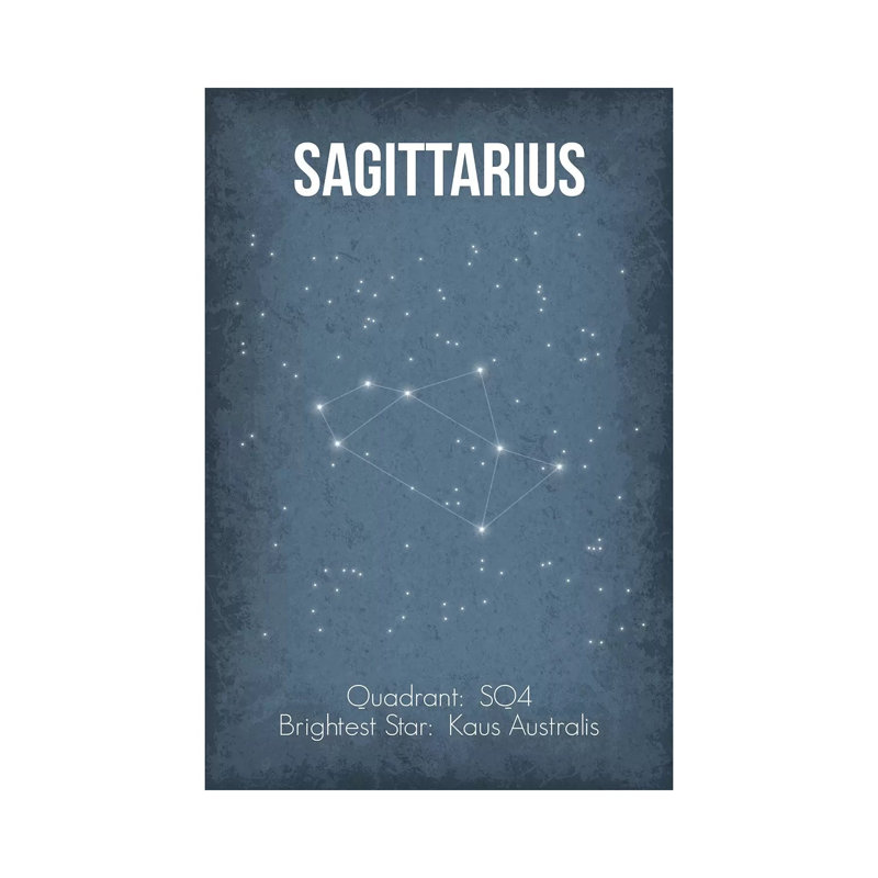 Sagittarius by GetYourNerdOn - Wrapped Canvas Gallery-Wrapped Canvas Giclée, 20.32 cm H x 30.48 cm W