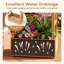 1 lit de jardin surélevé 60 po avec treillis avec toit suspendu PCS, 2 treillis latéraux pour fleur-123351083