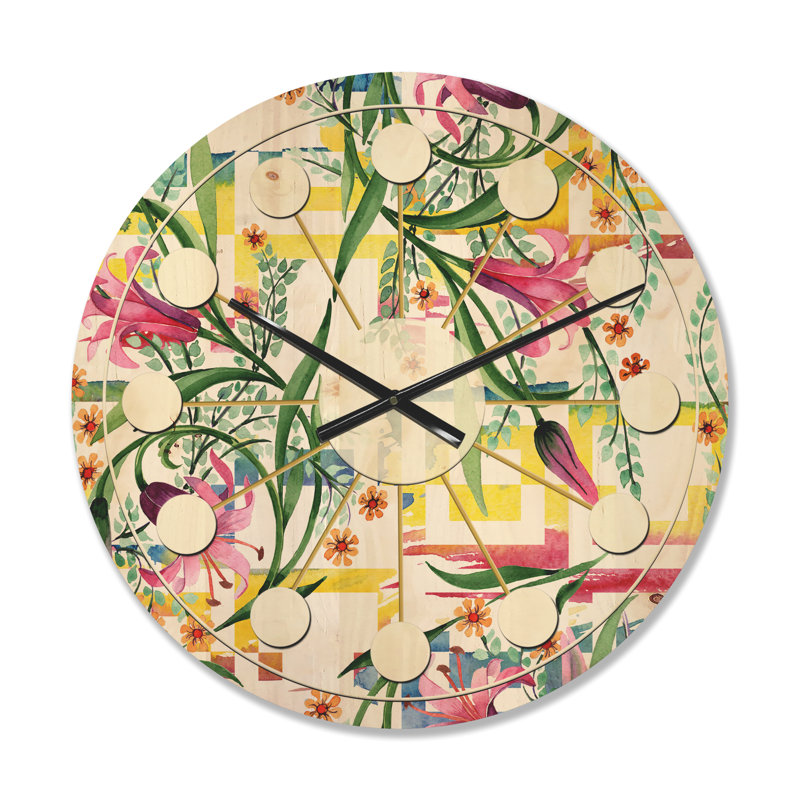 Horloge murale Floral, Petit