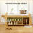 Shoe Bench with Comfortable Cushioned Seating