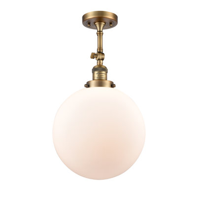 Plafonnier semi-encastré 1 lumière 12 "ciacchi