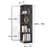 4-Tier Corner Display Cabinet with 3 Color Light, Display Case for Playroom, Bedroom-234704753