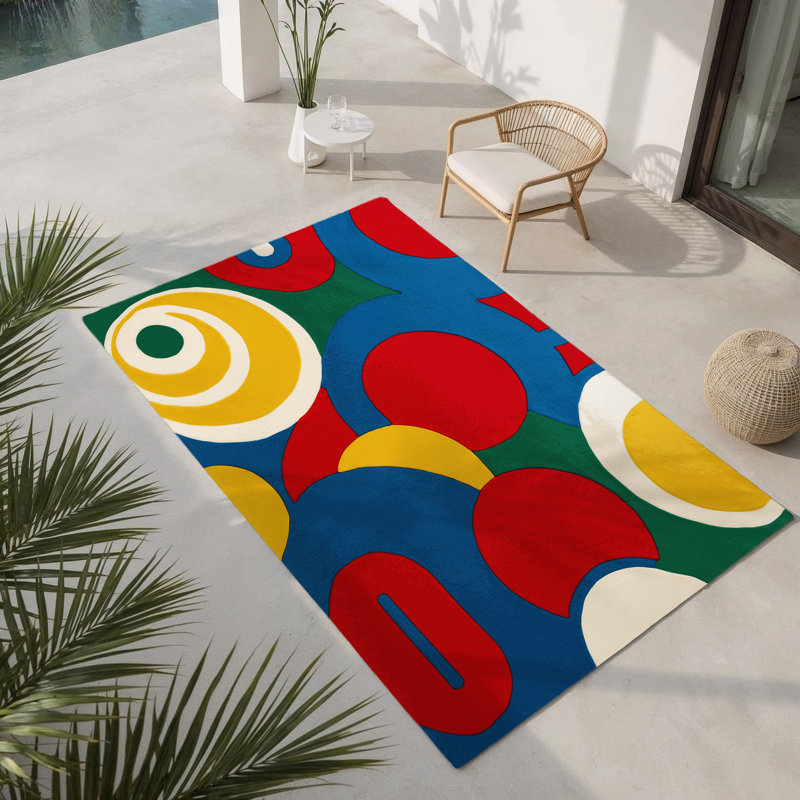 Tapis intérieur et extérieur Brassy Pulse, Rectangle 1 pi 6 po x 2 pi 6 po