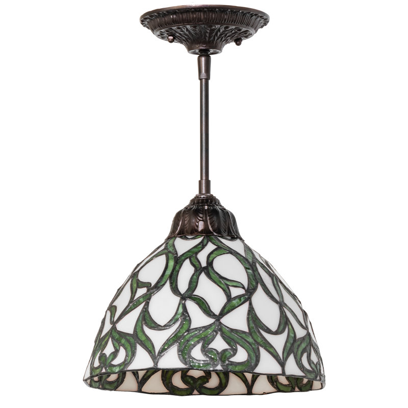 10" Wide Grand Tulip Medallion Mini Pendant