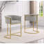 Tabouret de bar et chaises à hauteur comptoir avec revêtement en tissu Boucle et base chromée-265404818-265404780-204015100