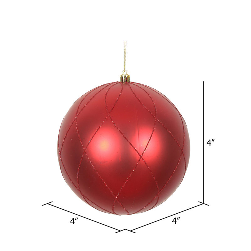 Décoration de boule décorative des Fêtes, Rouge