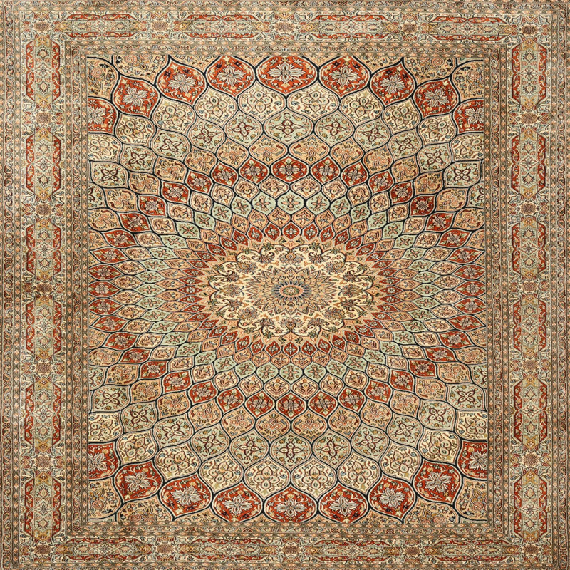 Oriental Indoor Rug, Round 3'