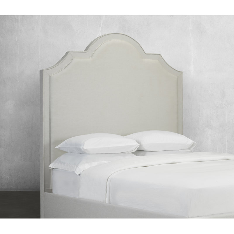 Tête de lit à panneau rembourré Westwood, Argent, Grand