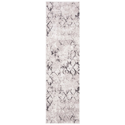 Lisson Geometric Grey Area Rug