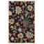 Tapis floral brun en laine Deaquaneil-2135098729