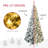 7.5ft High Pre-Lit Artificial Christmas Tree with Snowflake Branches, LED Lights