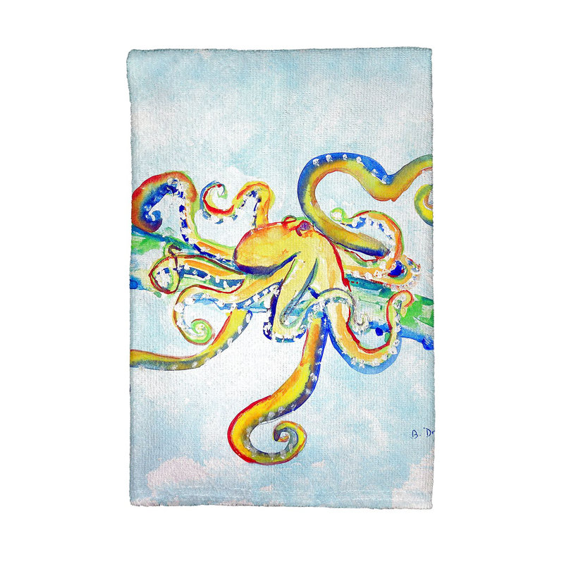 Serviette de thé en octopus fou