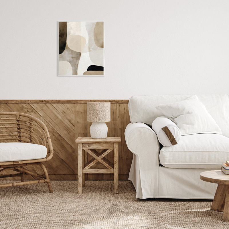 Plaque murale Tan Balance Formes Organic Balance, design par Ink Drop Loft