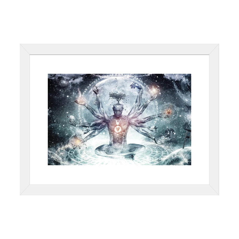 «The Neverender Dreamer» par Cameron Gray, impression, H 16 po x l 24 po x P 1 po, Papier encadré blanc