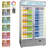 34.8 Cu.Ft Commercial Beverage Cooler, Double Door Glass Display Fridge with RGB Lights-122911352