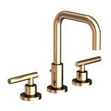 East Square Widespread Bathroom Faucet with Drain Assembly