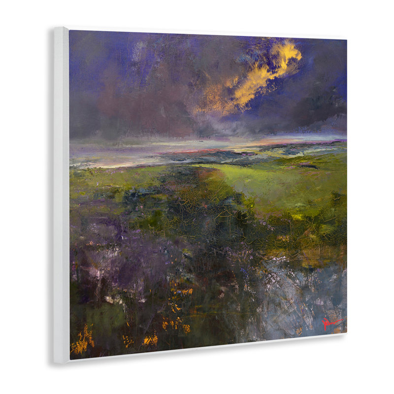 Gilded Landscape Abstract Wall Plaque Art by Patrick Dennis