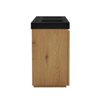 Meuble-lavabo avec lavabo et grand rangement 60F